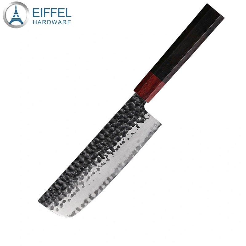 Japanese Style Vg10 Damascus Chef Knife Nakiri Knife Kitchen Knives with Octagonal Handle-EDK01WD0052