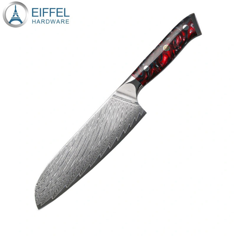 Japanese 67-Layer Damascus Steel Vg10 Core Kitchen Knife Professional Santoku Knife Sharp Meat Fish Slicing Knife Utility Knife Gyuto Knife Kiritsuke Knife-EDK01RE0054